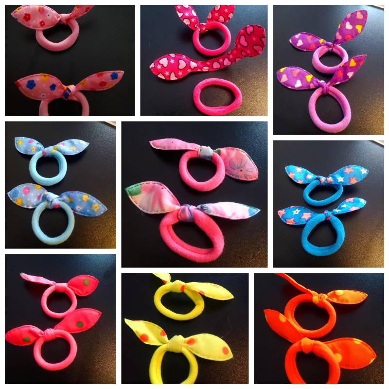 Kleine Schleifen Haargummi von Mandyskreativeseite