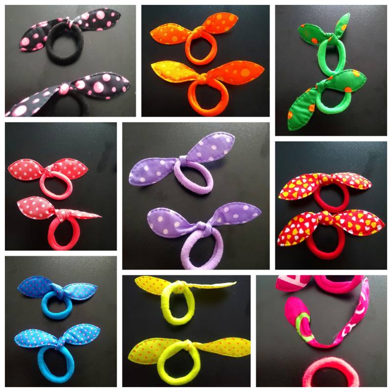 Kleine Schleifen Haargummi von Mandyskreativeseite