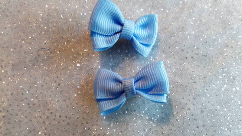 Minischleifenset Blau 3.5cm von Mandyskreativeseite