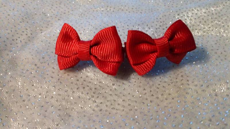 Schleifenset Rot 3.5 cm Groß von Mandyskreativeseite