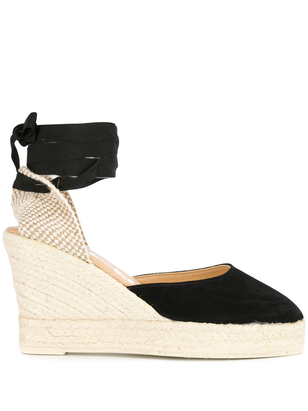 Manebi Espadrilles mit Wedge-Absatz - Schwarz von Manebi