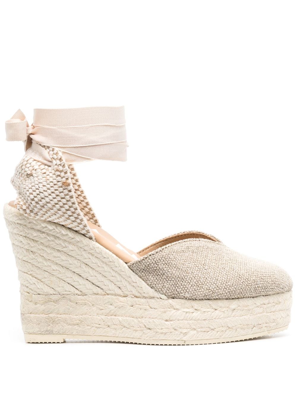 Manebi Wedge-Espadrilles 110mm - Nude von Manebi