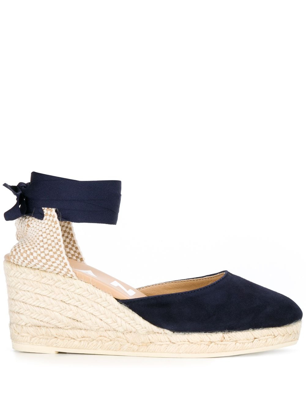 Manebi Wedge-Espadrilles mit Schnürung - Blau von Manebi