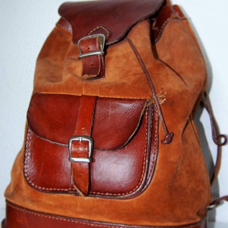 Lederrucksack, Wildlederrucksack, Brauner Rucksack, Handgefertigter Rucksack Lederrucksack, Wildlederrucksack, Brauner Rucksack, Handgefertigter Rucksack von Maneneaccessories