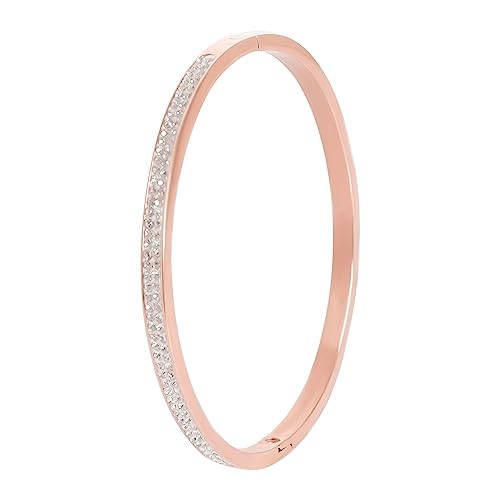 Manfnee 4mm Edelstahlarmband mit kubischem Zirkonia Frauen Geschenk Mädchen Party Liebe Freundschaft von Manfnee