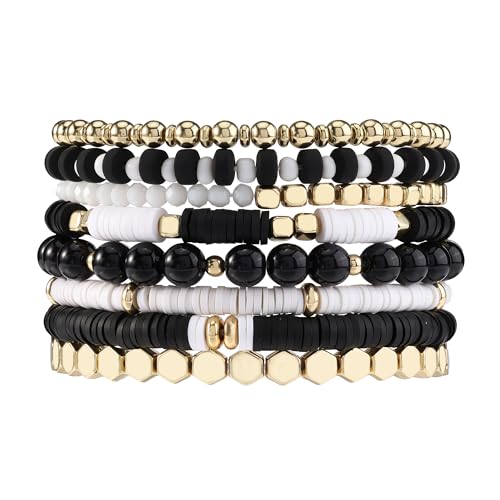 Manfnee Holzperlenarmband für Männer Frauen Braun Armband Herren Ethnische Stammes-Armbänder von Manfnee