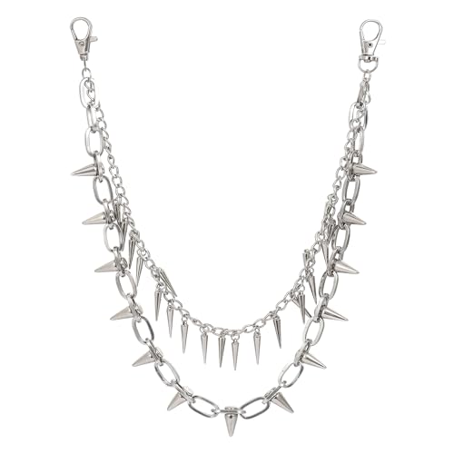 Manfnee Hosenkette für Männer Frauen Portemonnaie Kette Taschenkette Gürtelkette Jeanskette Hip Hop Hosenkette von Manfnee