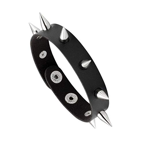Manfnee Punk Gothic Armband Spike Niet Manschette Armreif Metall besetzt Armband Männer Frauen von Manfnee