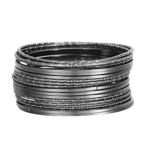 Manfnee Schwarz Armreif Armbänder für Frauen Multi Layered Stackable strukturierte Armbänder Boho Jewelrys Set Manfnee Schwarz Armreif Armbänder für Frauen Multi Layered Stackable strukturierte Armbänder Boho Jewelrys Set von Manfnee