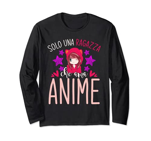 Otaku Japanischer Manga für Mädchen Damen Kawaii Anime Langarmshirt von Manga Otaku Giappone Idea Regalo Anime