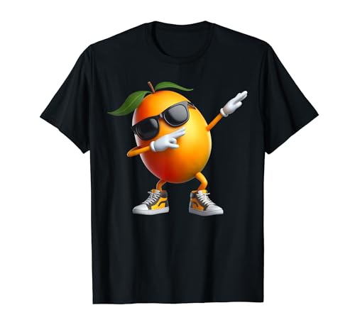 Dabbing Mango Frucht | Lustiges Mango Herren Damen Kinder T-Shirt von Mango Lustiges Witziges Design für Men Women Kids