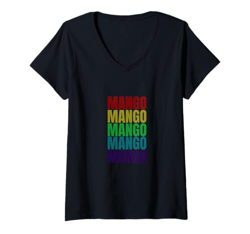 Damen Mango T-Shirt mit V-Ausschnitt von Mango
