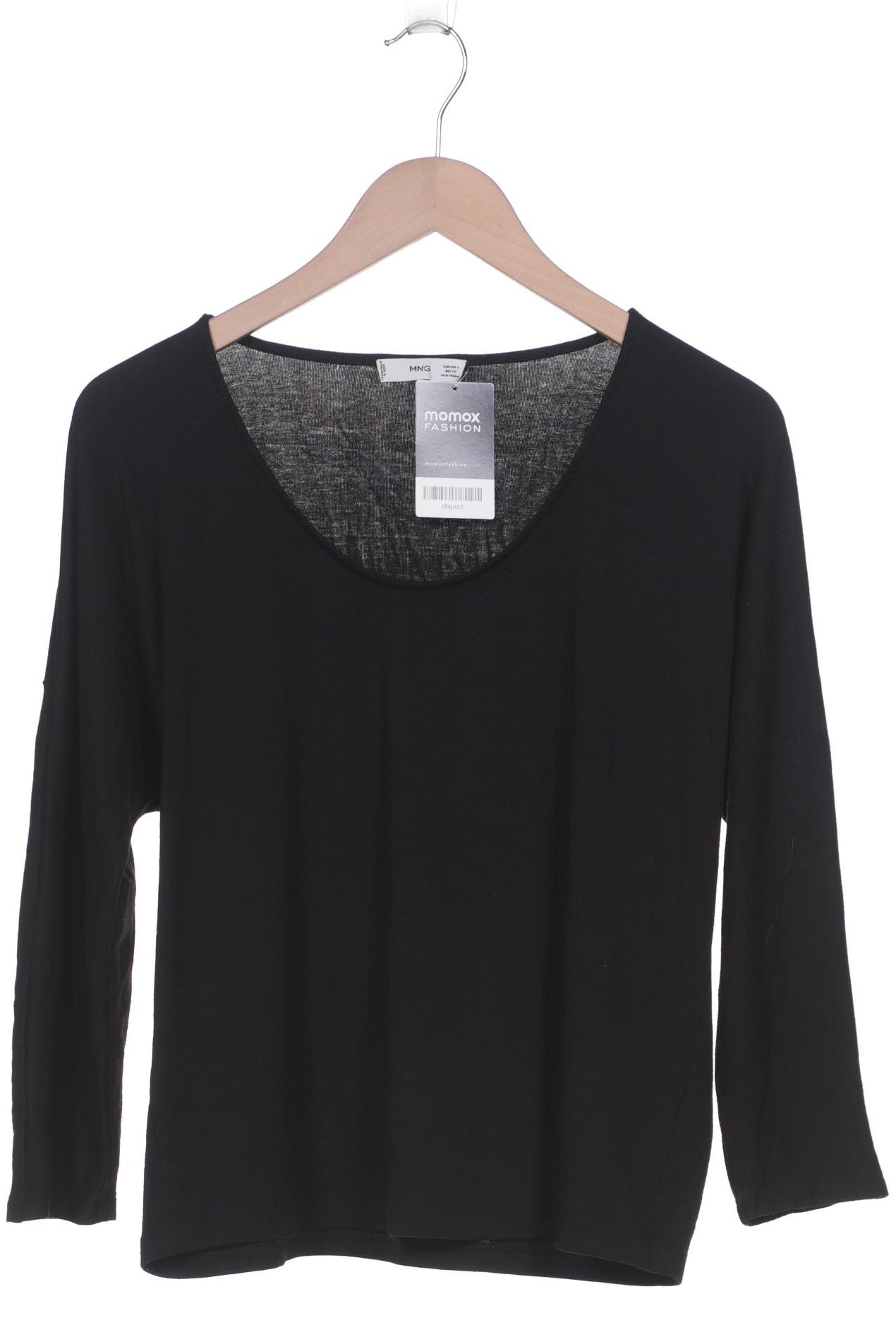 MANGO Damen Langarmshirt, schwarz von Mango