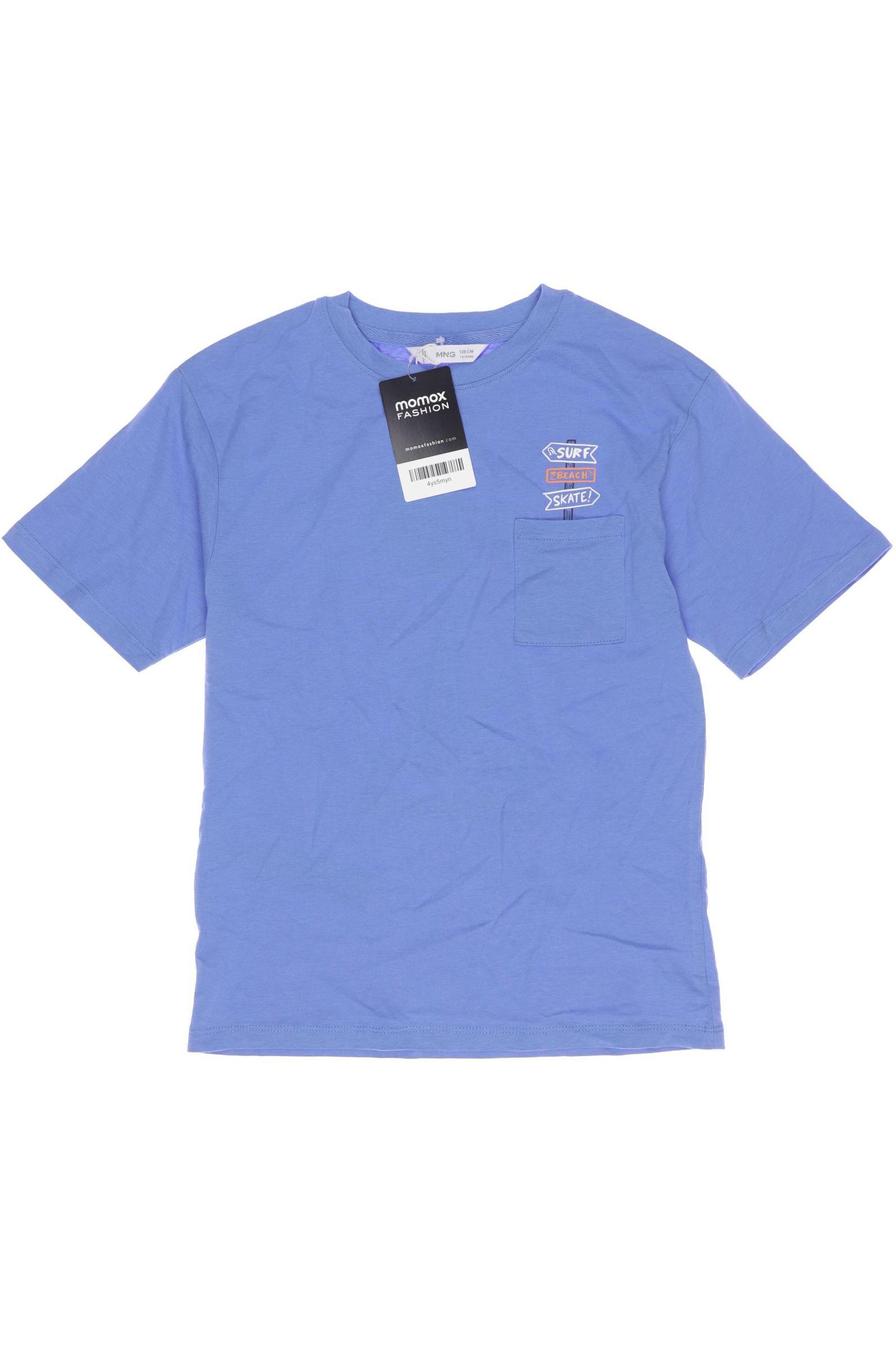 Mango Herren T-Shirt, blau, Gr. 128 von Mango