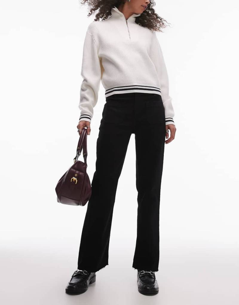 Mango - Alex - Jeans in Schwarz mit Fronttaschen von Mango