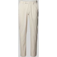 Mango Anzughose mit Bundfalten Modell 'parma' in Beige, Größe 46 von Mango