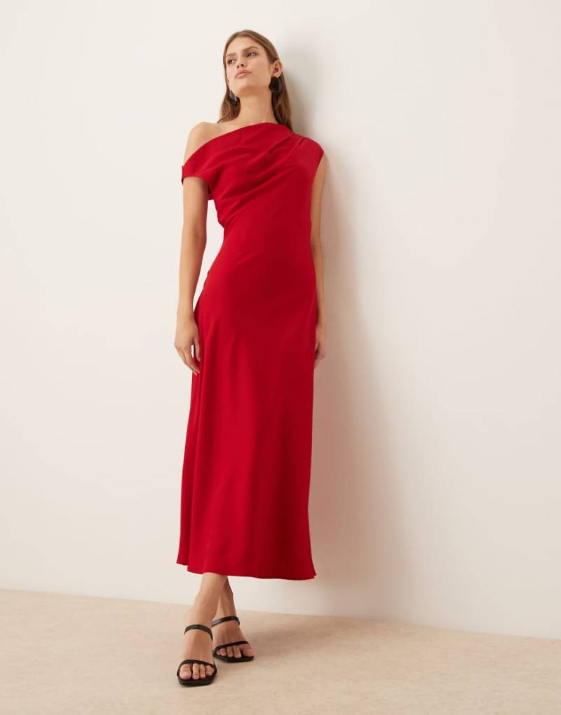 Mango - Asymmetrisches Midaxikleid in Rot von Mango