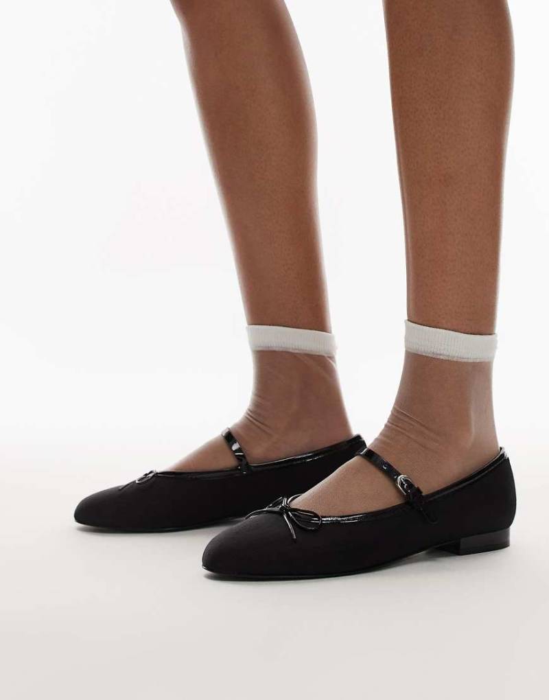 Mango - Ballerinas in Schwarz mit Riemchen von Mango