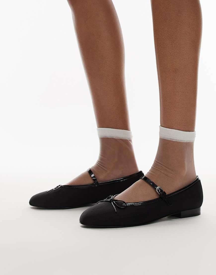 Mango - Ballerinas in Schwarz mit Riemchen von Mango