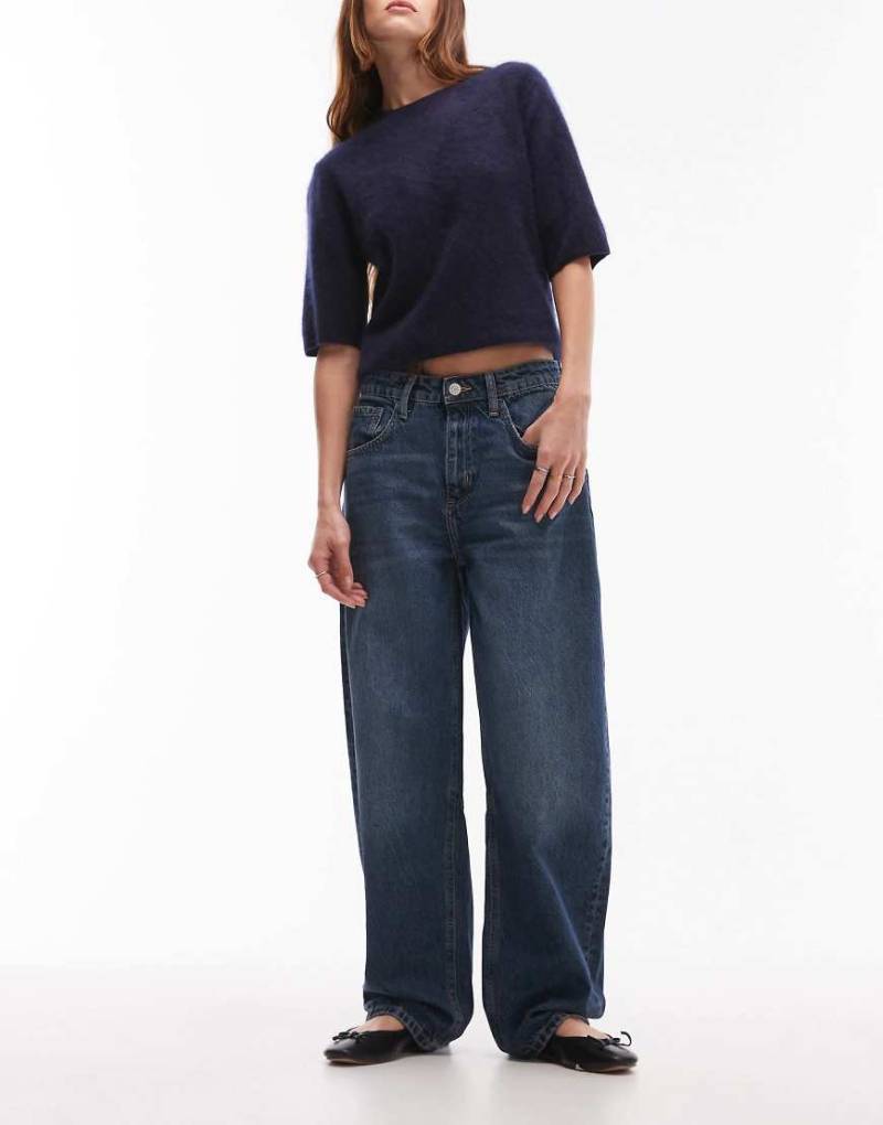 Mango - Bet - Balloon-Jeans in Dunkelblau von Mango