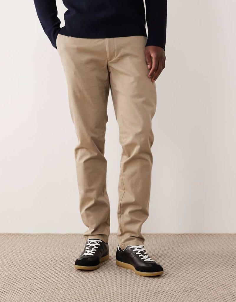 Mango - Barna - Schmal geschnittene Hose in Hellbeige-Neutral von Mango