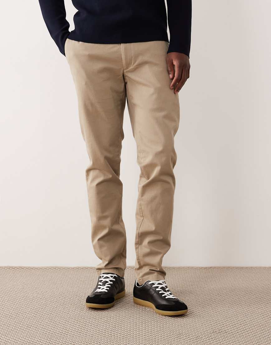 Mango - Barna - Schmal geschnittene Hose in Hellbeige-Neutral von Mango