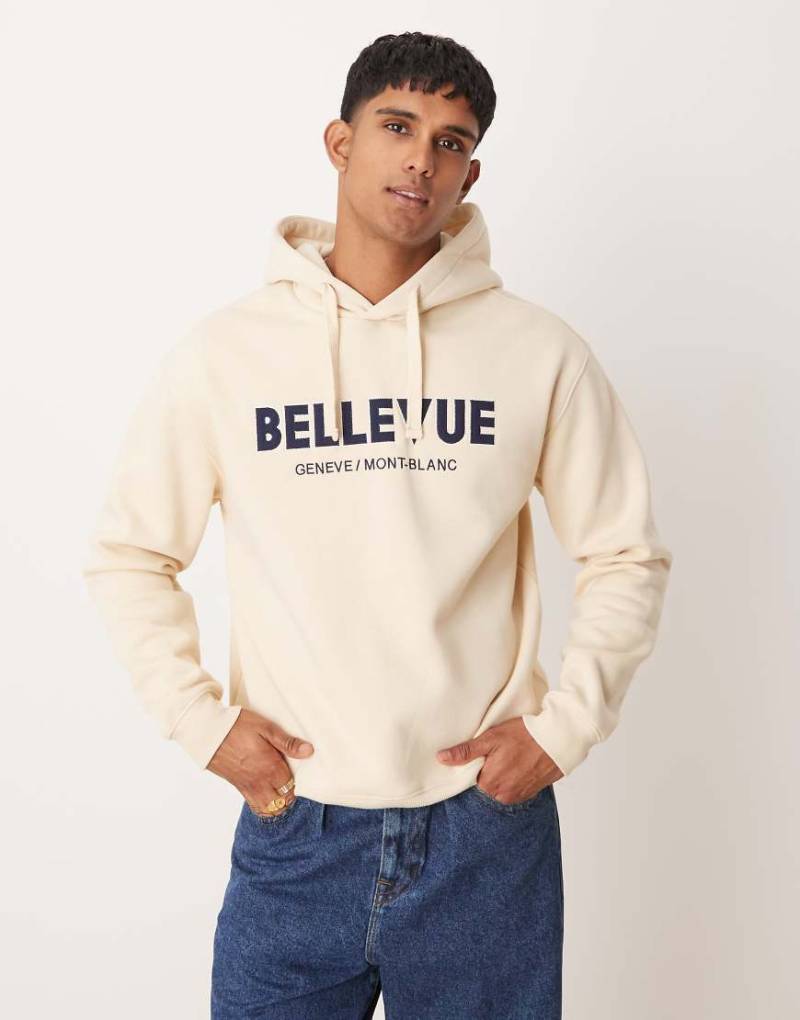 Mango - Bellevue - Kapuzenpullover in Creme in regulärer Passform-Neutral von Mango