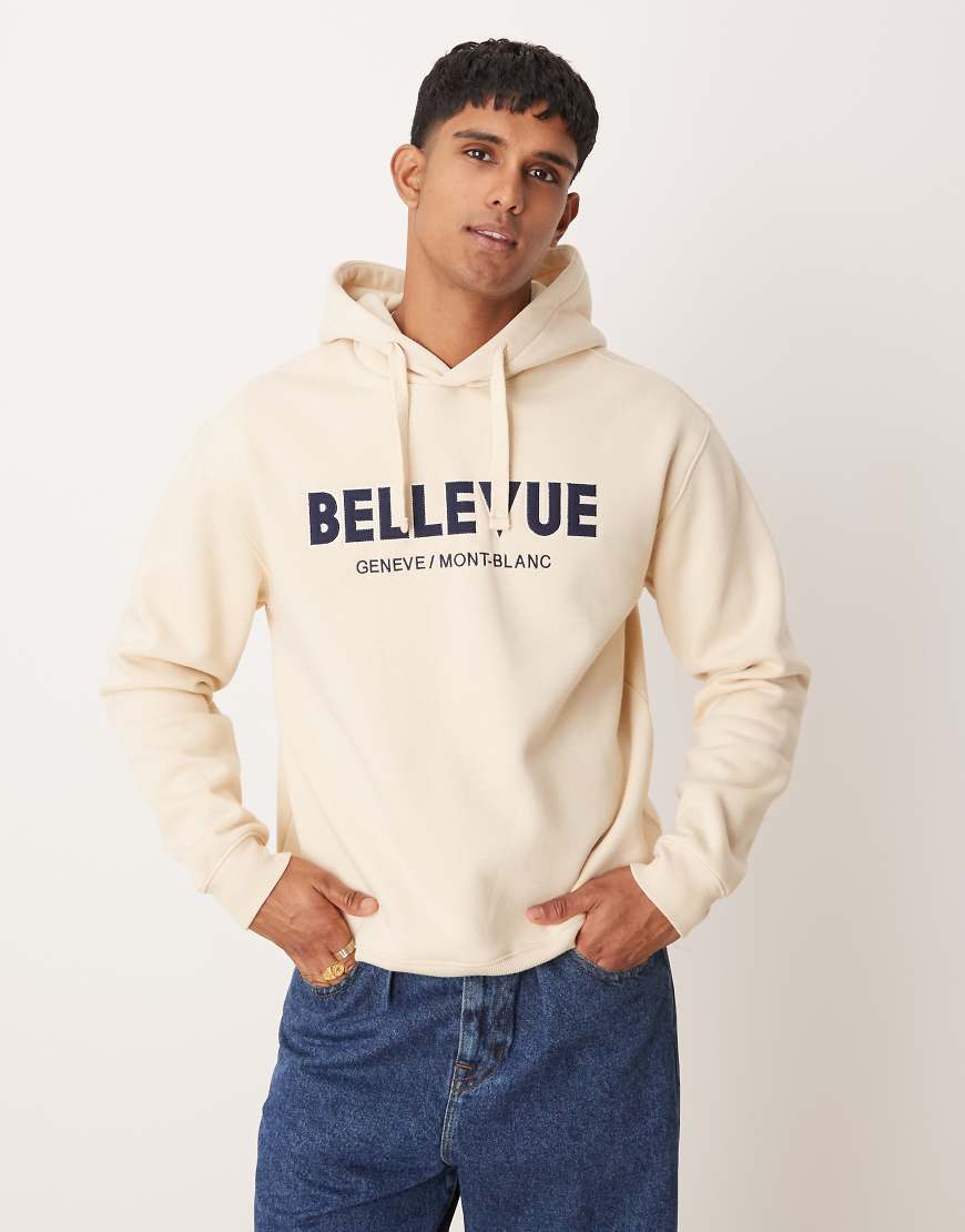 Mango - Bellevue - Kapuzenpullover in Creme in regulärer Passform-Neutral Mango - Bellevue - Kapuzenpullover in Creme in regulärer Passform-Neutral von Mango