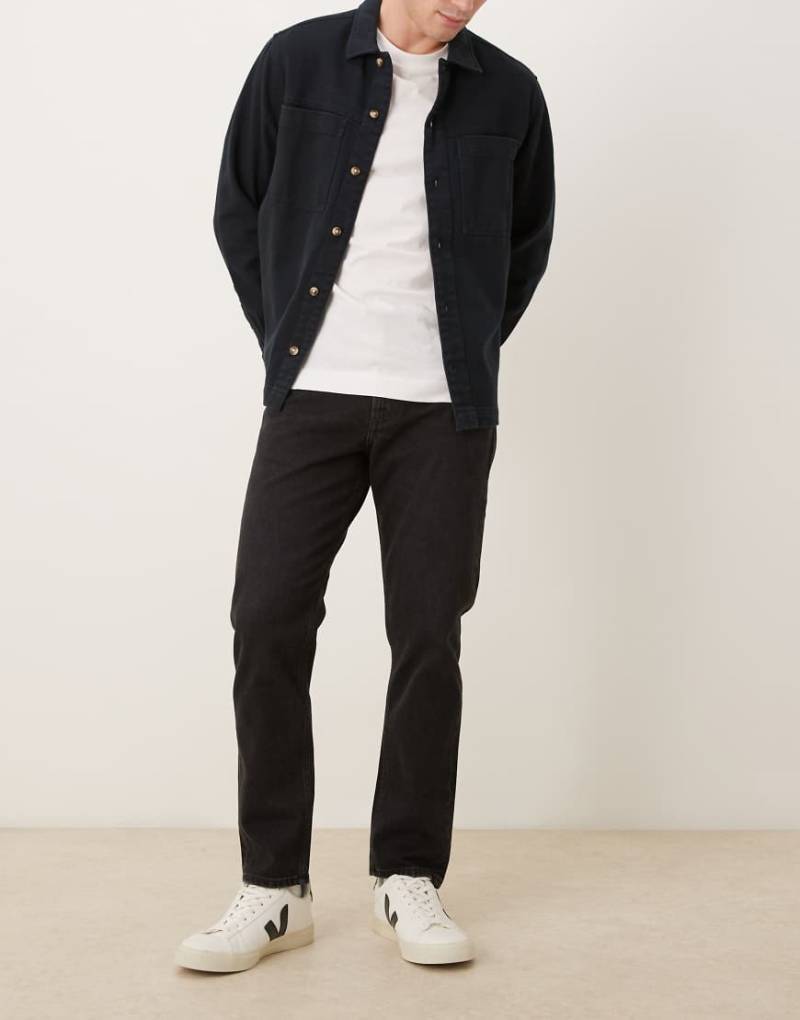 Mango - Ben - Gerade geschnittene Jeans aus Baumwolle in Schwarz von Mango