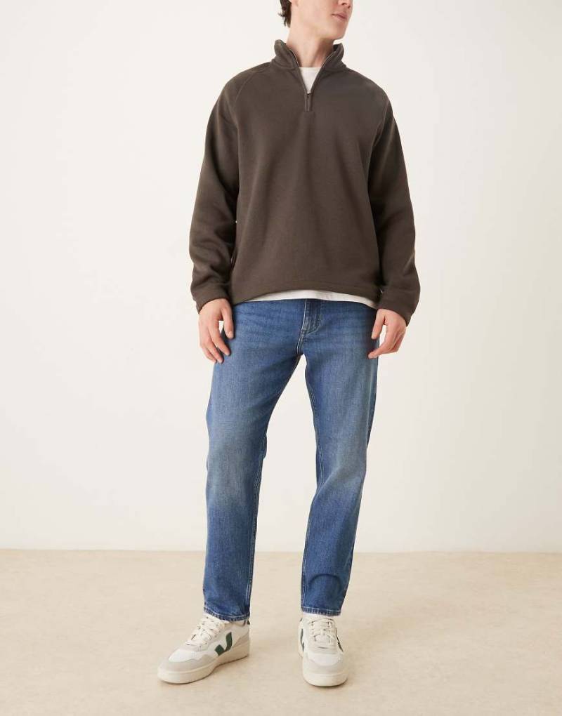 Mango - Ben - Schmal zulaufende Jeans aus 100% Baumwolle in Mittelblau von Mango