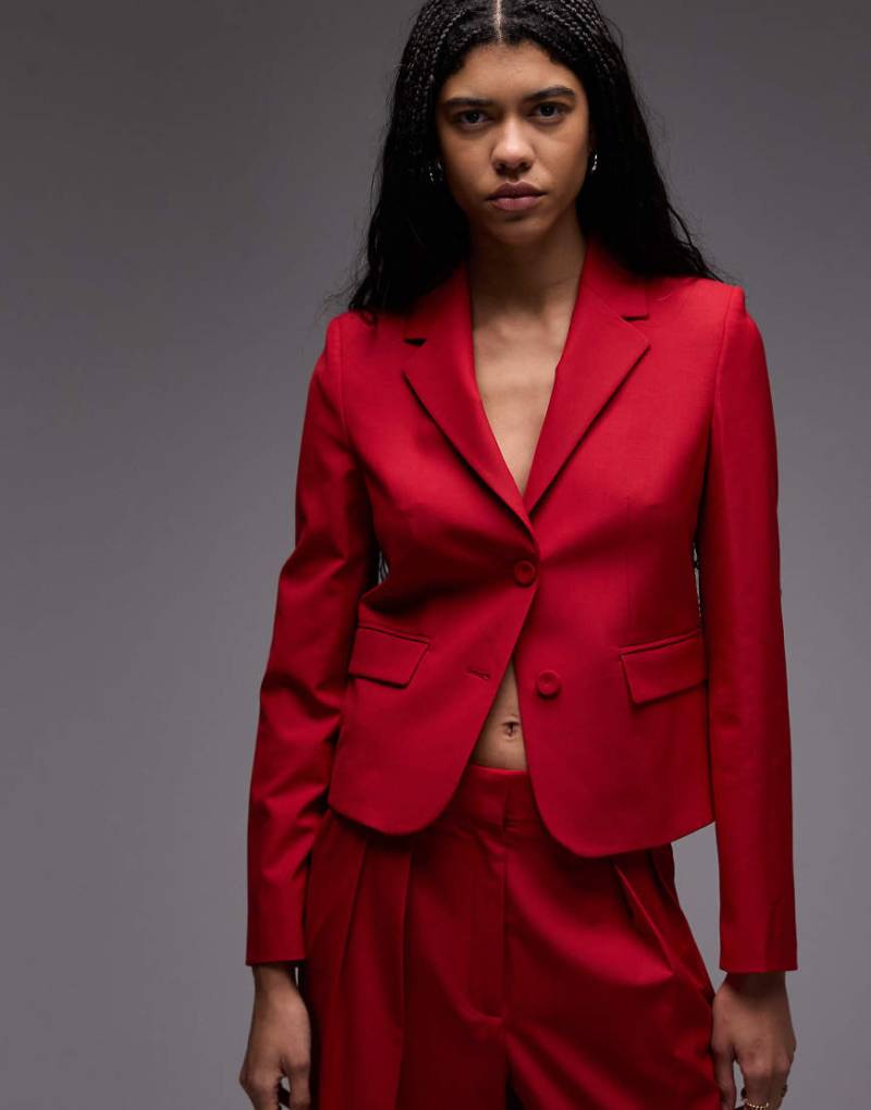 Mango - Blazer in Rot, Kombiteil von Mango