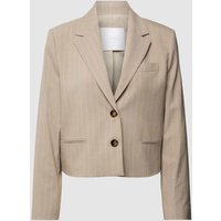 Mango Blazer mit Nadelstreifen Modell 'FLORIDA' in Sand, Größe M von Mango