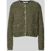 Mango Blazer mit Strukturmuster in Schilf, Größe XS von Mango