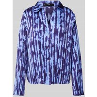 Mango Bluse im Batik-Look Modell 'BOUQUET' in Blau, Größe L von Mango