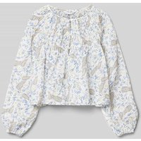 Mango Bluse mit Ballonärmeln in Weiss, Größe 146 von Mango