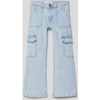 Mango Bootcut Jeans mit Cargotaschen Modell 'susi' in Hellblau, Größe 116 von Mango