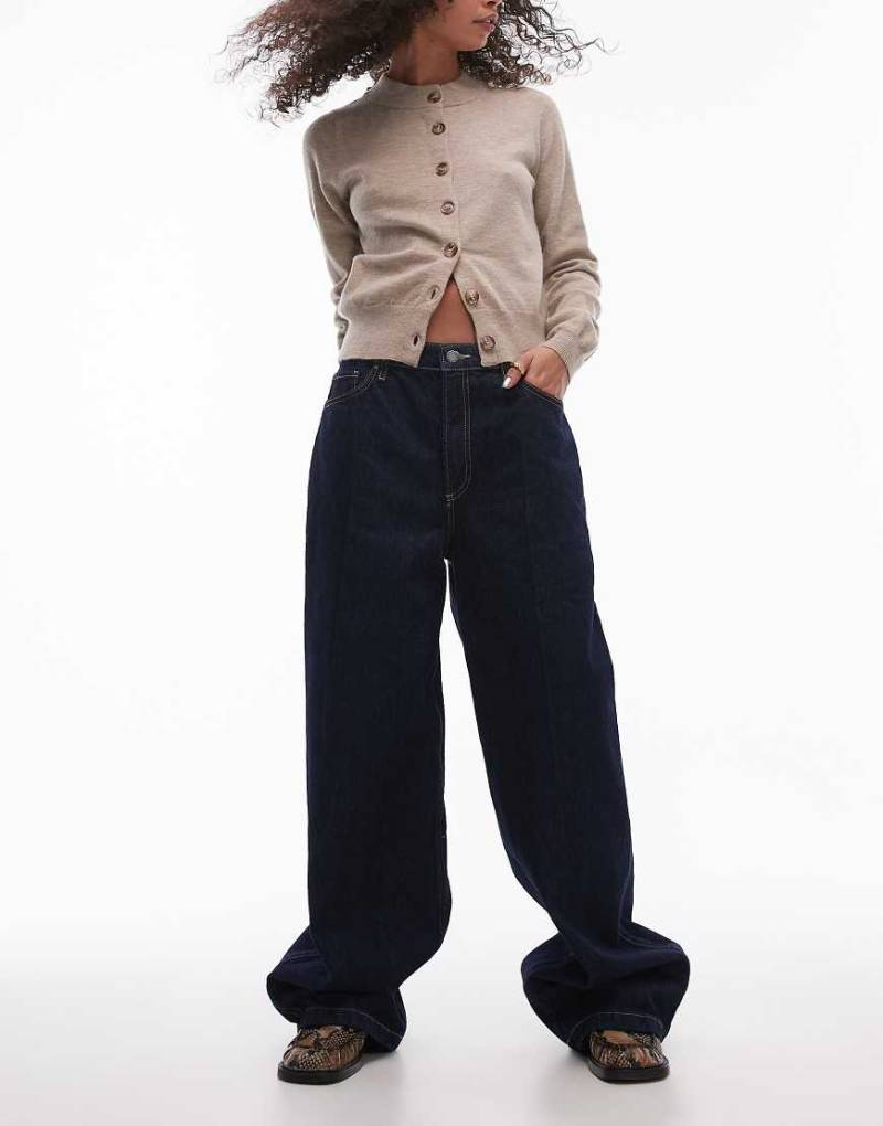 Mango Capsule - Brigitte - Gerade geschnittene Denim-Jeans in Dunkelblau ohne Stretch von Mango