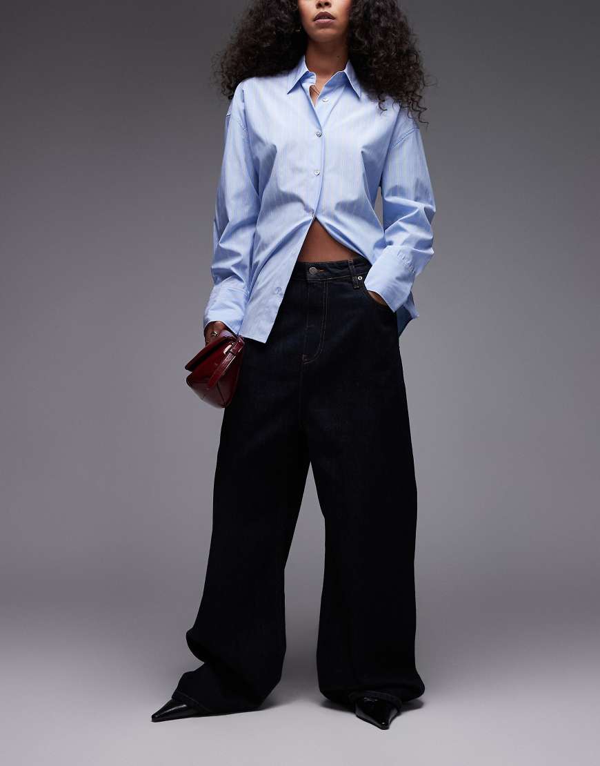 Mango - Maca - Capsule - Jeans in Indigoblau mit superweitem Bein Mango - Maca - Capsule - Jeans in Indigoblau mit superweitem Bein von Mango