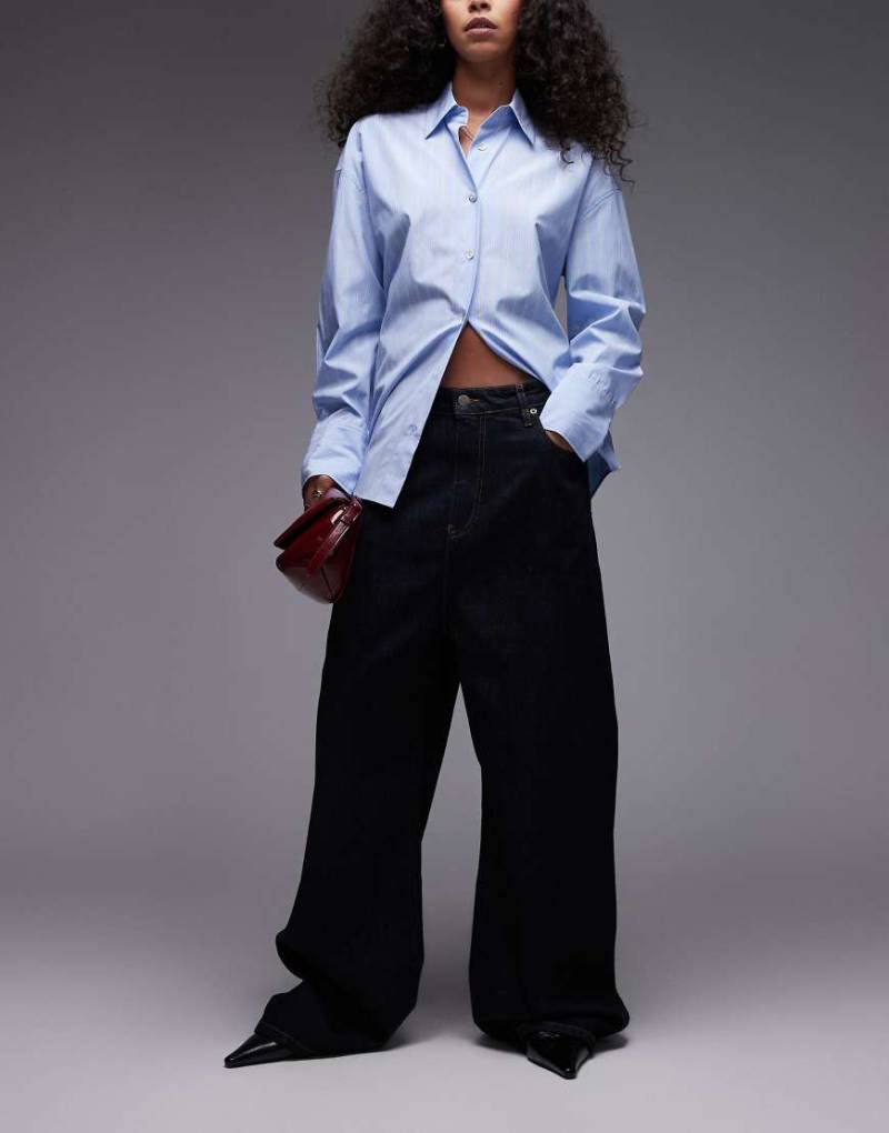 Mango - Maca - Capsule - Jeans in Indigoblau mit superweitem Bein von Mango