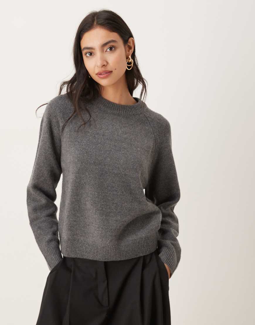 Mango - Capsule - Pullover aus Wollmix in Dunkelgrau von Mango