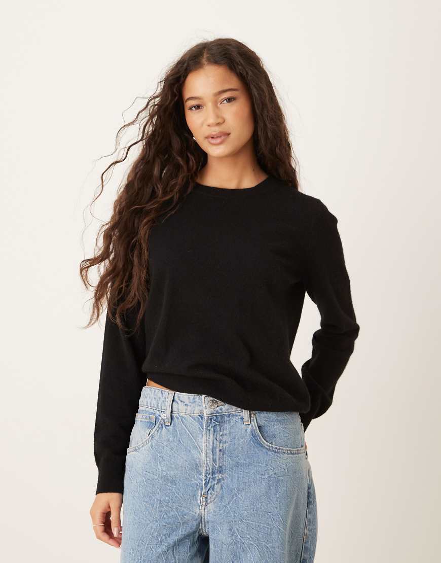 Mango - Capsule - Pullover in Schwarz mit Rundhalsausschnitt von Mango