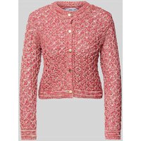 Mango Cardigan mit Lochmuster Modell 'BARDOT' in Rot, Größe XS von Mango