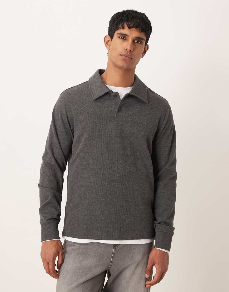 Mango - Classic - Polo-Sweatshirt in Anthrazit-Grau von Mango