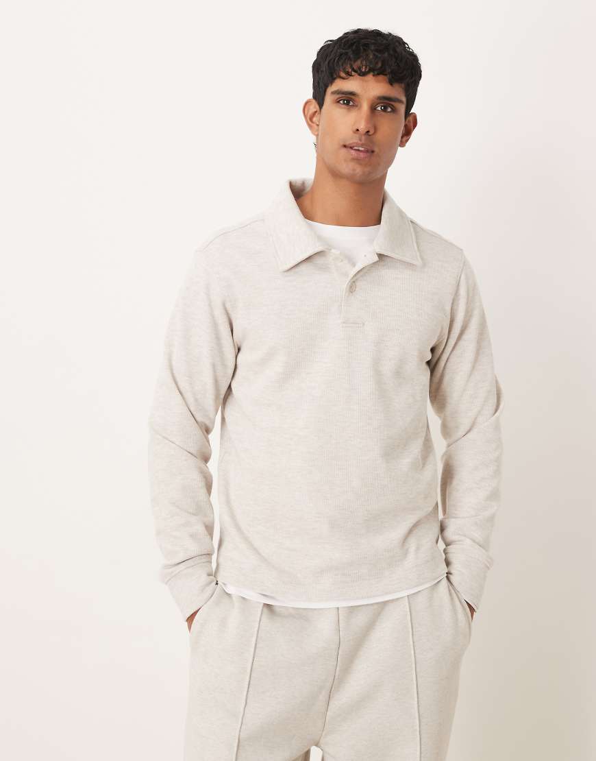 Mango - Classic - Polo-Sweatshirt in Ecru-Neutral von Mango