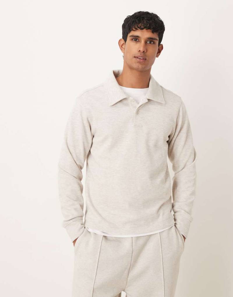 Mango - Classic - Polo-Sweatshirt in Ecru-Neutral von Mango
