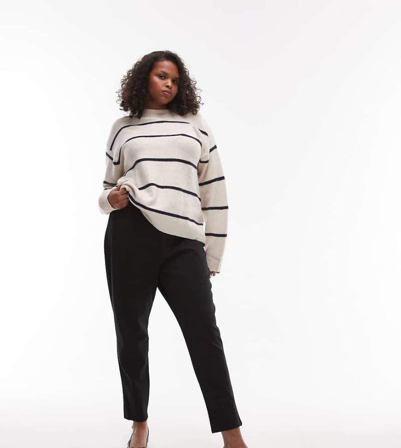 Mango Curve - Schmal geschnittene Leggings in Schwarz von Mango