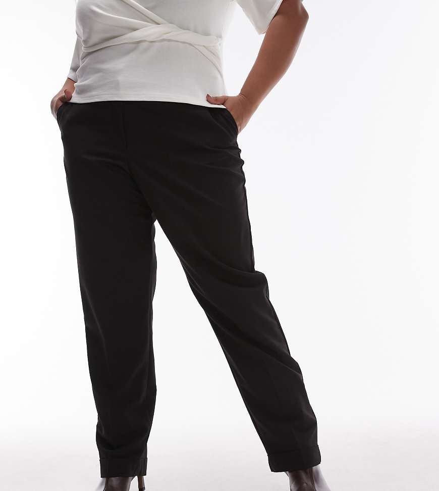 Mango Curve - Schmale Anzughose in Schwarz von Mango