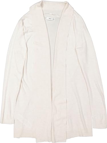 Mango Damen Cardigan Almaeco Creme meliert (DE/NL/SE/PL, Alphanumerisch, M, Regular, Regular) von Mango