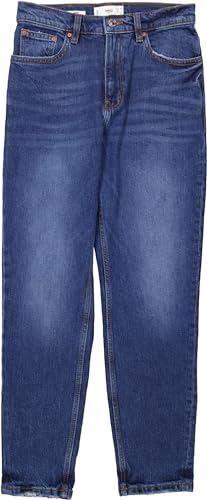 Mango Damen Jeans Mom Comfort Ankle blau (DE/NL/SE/PL, Numerisch, 38, Regular, Regular, blau) von Mango