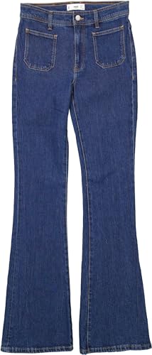 Mango Damen Jeans 'Valen' Flare dunkelblau (dunkelblau, 38) von Mango
